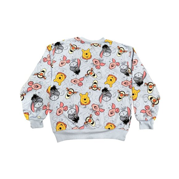 Disney Winnie The Pooh Light Blue Sweatshirt Small (4-6) Tigger Piglet Eeyore - Picture 5 of 5